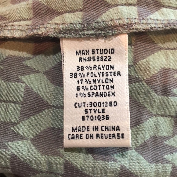 Max Studio Mint Green and Gray Smocked Sleeveless Tank top with Slight Flair - Picture 14 of 15